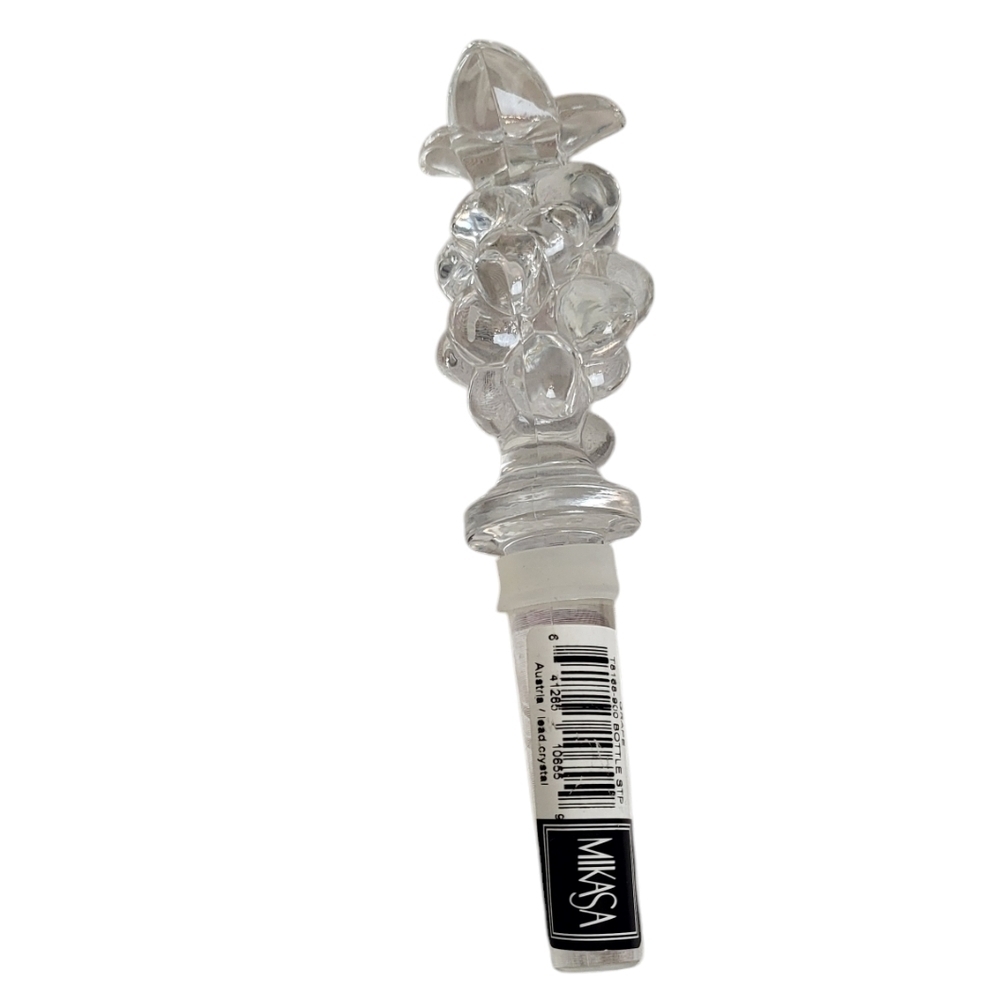 Mikasa Fruit Collection “Grapes” Glass Bottle Stopper